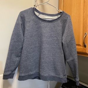 Everlane Women’s Crewneck Sweatshirt Blue Heathered Medium Soft